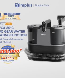 【Simplus Club】Carpet and Upholstery Vacuum Cleaner 40℃ & 60℃ Two-Gear Water Heating Function Wet and Dry Vacuum Cleaner Fabric Vacuum Cleaner Carpets Spot Vacuum Cleaner
