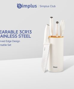 【Simplus Club】Kitchen Knife Set 5Pcs Kitchen Cutting Tool with Wearable Stainless Steel