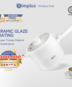 【Simplus Club】Electric Cooker Pot Rice Cooker Multifunctional Electric Cooker Non Stick Hot Pot Cooker Electric Pan Kitchen Round Skillet