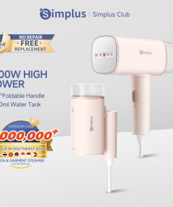 【Simplus Club】Steamer Handheld Steam Garment Steamer Steam for Clothes Foldable Garment Steam Machine Handheld Steam Clothes Steamer Electric Steam Foldable and Portabl for Travel and Household