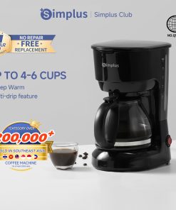 【Simplus Club】1200ml Drip Coffee Maker American Coffee Maker Coffee Machine Portable Household Coffee Maker Electric Coffee Machine
