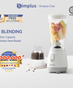 【Simplus Club】3 in 1 Blender Food Processor Heavy Duty Meat Grinder Grinders Juicers& Friut Extractors Multi-Functional Baby Food Maker