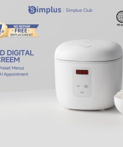 【Simplus Club】 Digital Electric Rice Cooker 2L Large Capacity with 24hrs Preset Timer Smart Rice Cooker