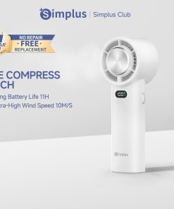【Simplus Club】Handheld Fan Portable Fan Mini Fan Instant Cooling Function Rechargable 5 Speed Settings 11.5-Hour Battery Life Cold Compress