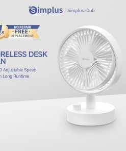 【Simplus Club】 Desk Fan Mini Fan Rechargeable Compact Fan Potable 100 Adjustable Speed