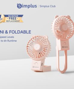 【Simplus Club】Mini Fan Handheld Fan Cute Mini Portable Foldable 3 Speed Settings Type-C Charging 6h Runtime pre-order