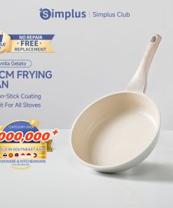 【Simplus Club】Woks Stir-Fry Pans Non Stick Frying Pan 24cm Coating Induction Compatible With All Stove Pan Korean Style Frying Pan