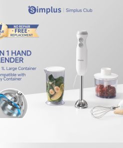 【Simplus Club】Hand Blender Hand Mixer Immersion Blender 4 in 1 Baby Food Processor Machine Electric Multi Functional