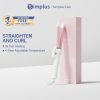 【Simplus Club】2 in 1 Professional Hair Curler/ Hair Straightener Hair Iron Straightener Curler for Hair Roller Automatic with Vegetable Protein Coating to Product Hair