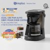 【Simplus Club】1200ml Drip Coffee Maker American Coffee Maker Coffee Machine Portable Household Coffee Maker Electric Coffee Machine