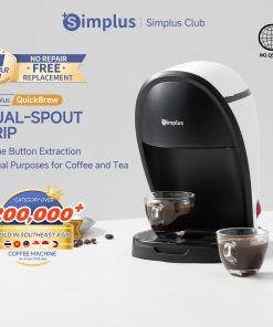 【Simplus Club】Coffee Maker Multifunctional Drip Brewer American Coffee Maker Drip Filter Coffee Machine Dual Use for Coffee and Tea Mini Compact 250ml Water Tank