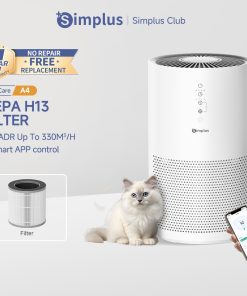 【Simplus Club】 Smart Air Purifier Allergen Removal Air Purification Efficient HEPA H13 Filter 300m³/h CADR 35dB Ultra-Quiet