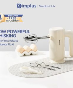 【Simplus Club】 Portable Electric Hand Mixer for Baking Egg Beater Mixer Home Kitchen Tool