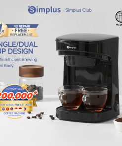 【Simplus Club】American Coffee Maker Coffee Machine Portable Household Coffee Maker Electric Coffee Machine 250ml Water Tank