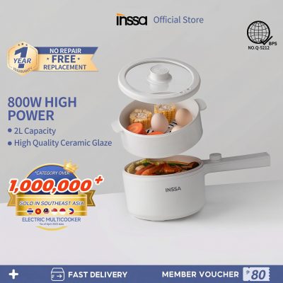 【INSSA】Electric Hot Pot 4.2L Multi Cookers Removable Multi-function 1400W Household Nonstick Electric Cooker App 5 (28)