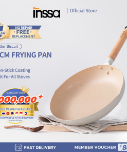 【INSSA】Non-Stick Pot Soup Pot Kitchenware Cookware Venila Gelato Suitable for Induction Cooker&Gas Stove