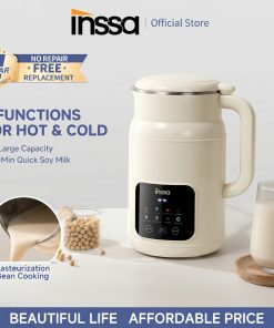 【INSSA】Smart Soy Milk Machine 1000ml - Multifunctional Blender with Heating & Keep Warm